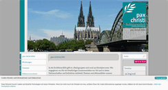 Desktop Screenshot of koeln.paxchristi.de