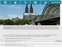 Tablet Screenshot of koeln.paxchristi.de