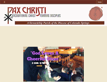 Tablet Screenshot of paxchristi.org